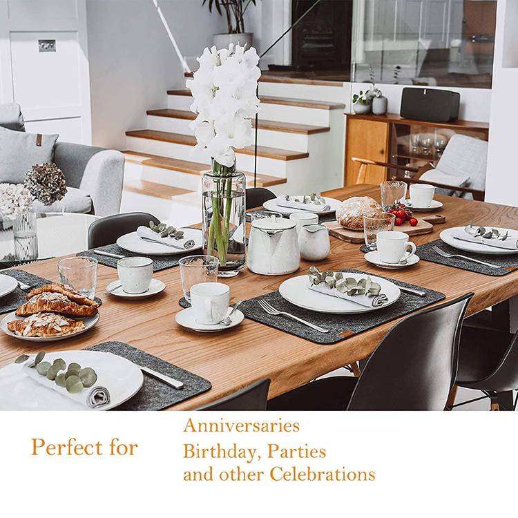 Kitchen Heat Resistant Waterproof Placemat Absorbent Felt Place Mat