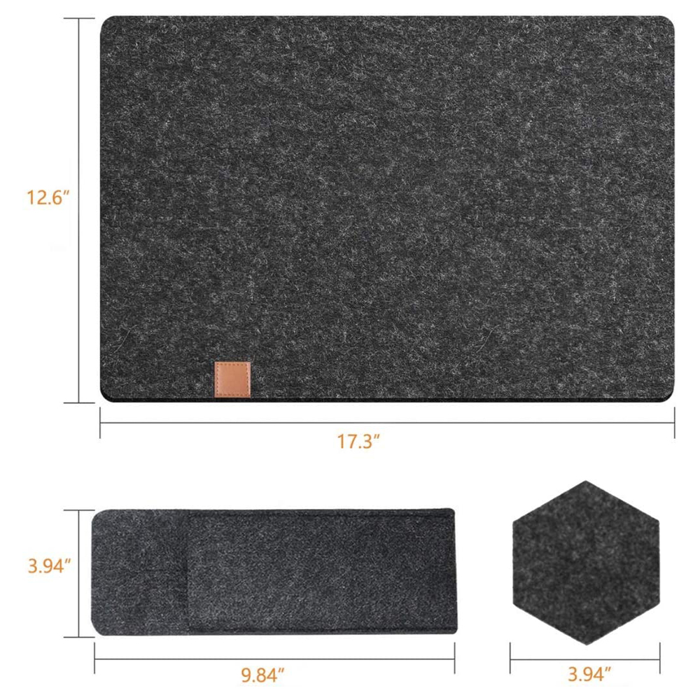 Kitchen Heat Resistant Waterproof Placemat Absorbent Felt Place Mat