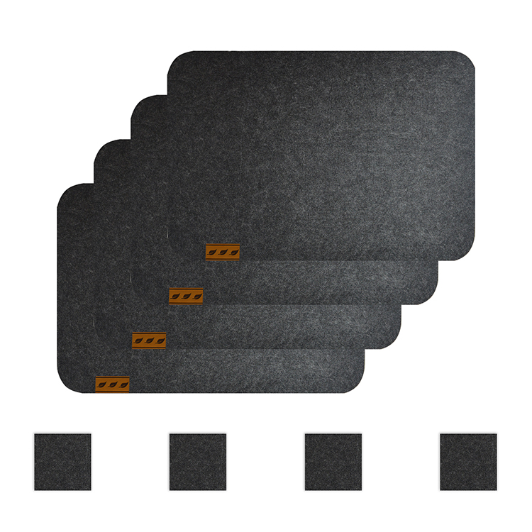 Heat Resistant Absorbent Table Place Mats Felt Placemats