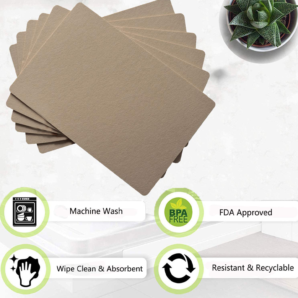 Custom High Quality Heat Resistant Washable Felt Table Mat Placemats