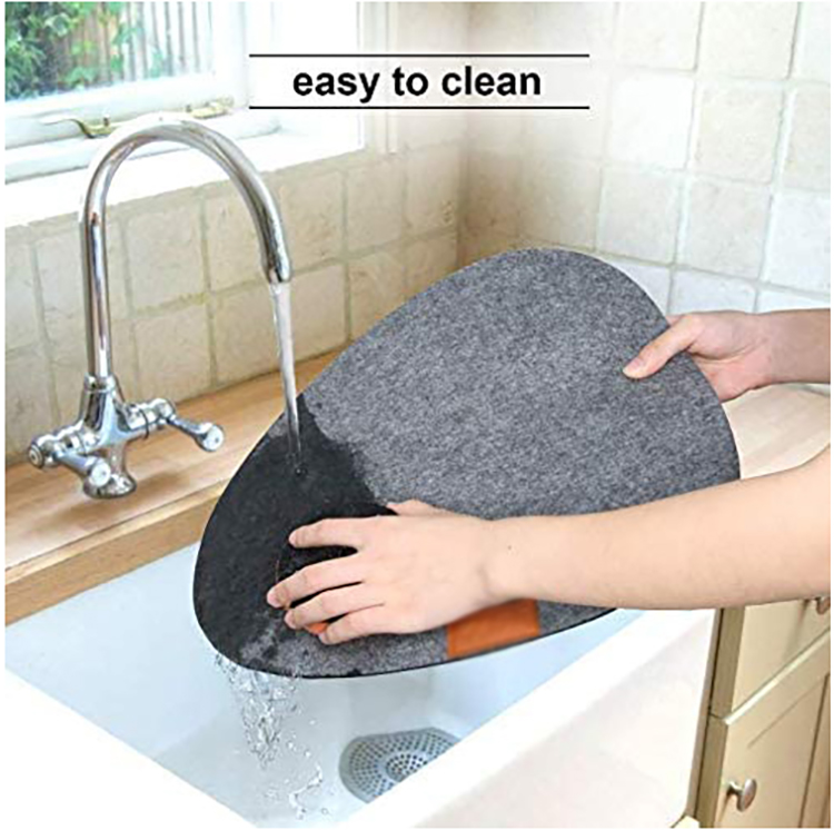 Heat-Resistant Thick Washable Felt Placemats Set Table Mats Coasters