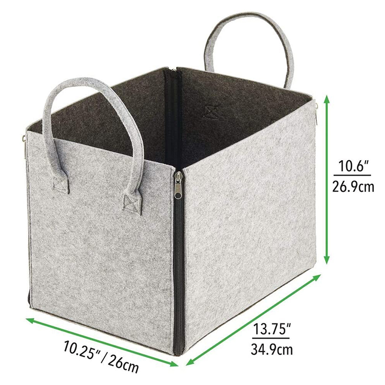 Collapsible Felt Cube Bin Box Storage Basket
