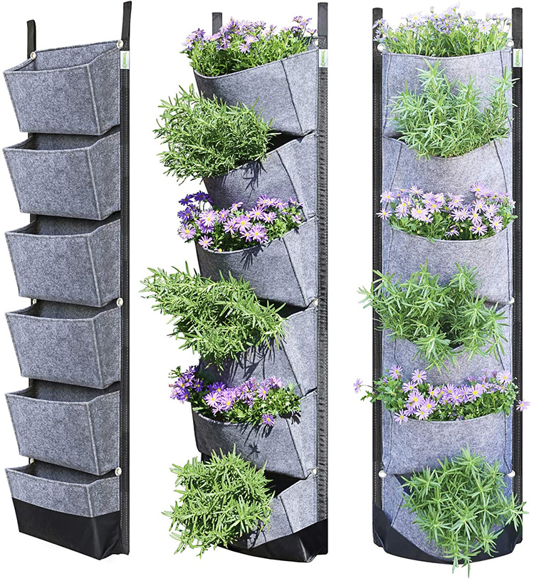 Pocket Wall Hanging Vertical Planter Plant Grow Bag